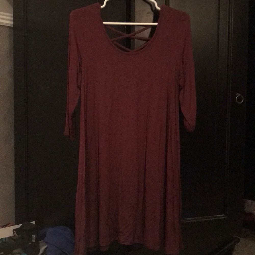 Maroon dress